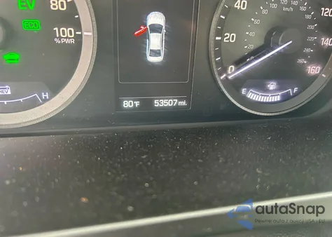 2016 Hyundai Sonata Hybrid z USA, uszkodzony, nr VIN KMHE24L17GA038630